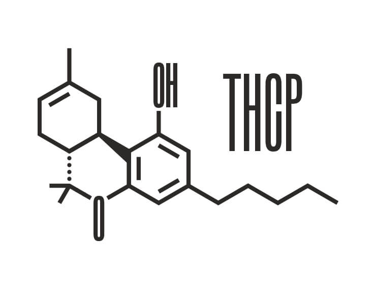 la formule chimique du THCP, un dérivé du THC